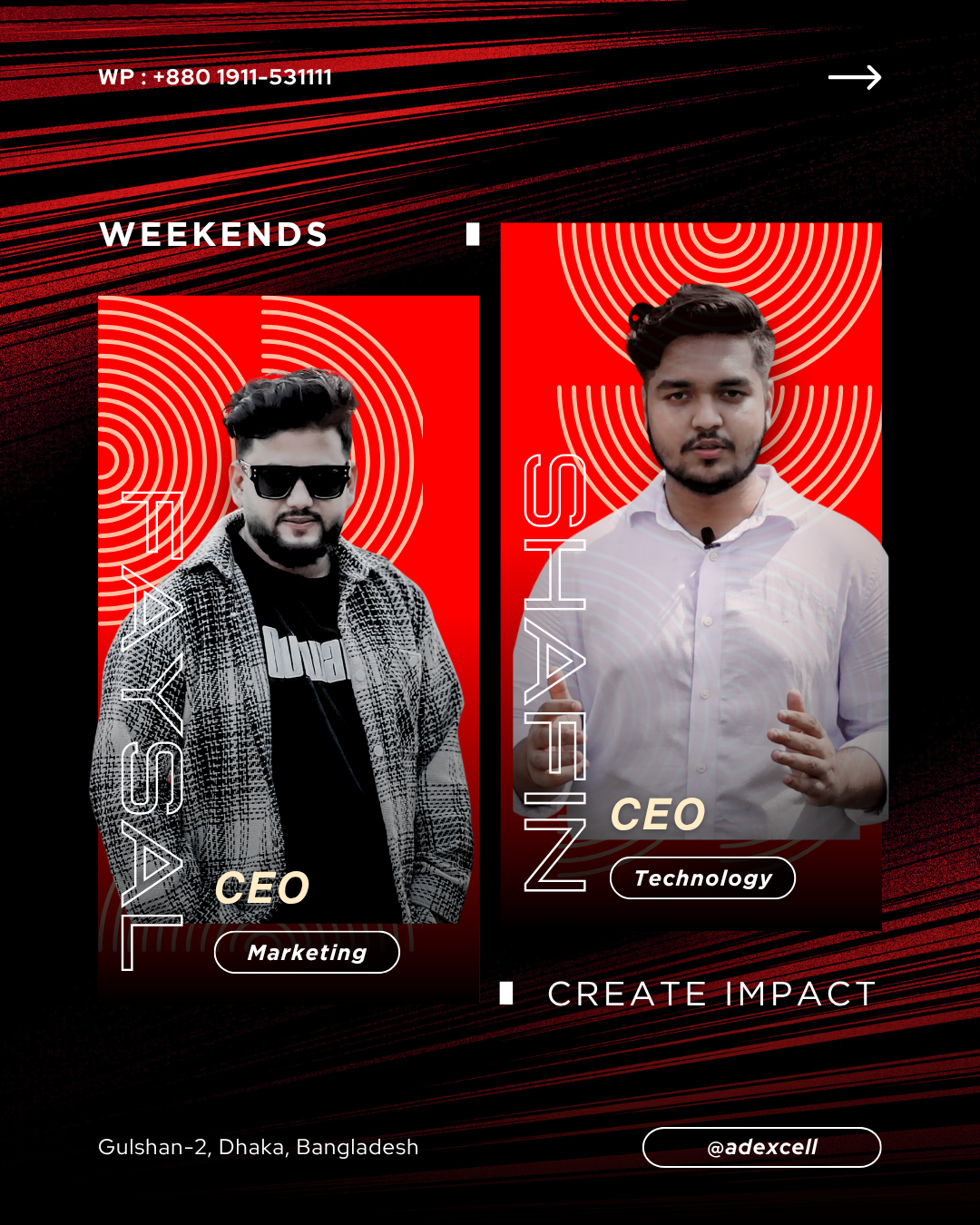 Our professional team at work
